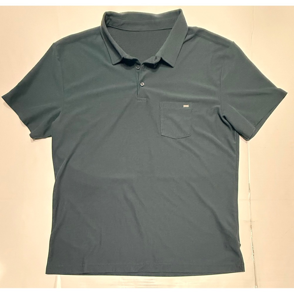 Vuori Men's Polo Shirt in Dark Teal